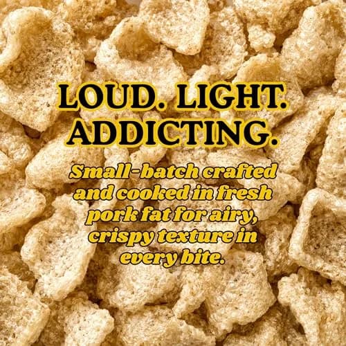 Pork King Good Pork Rinds (Chicharrones), White Cheddar, 4 Pack | Low-Carb, High Protein Snack in India thumbnail 4