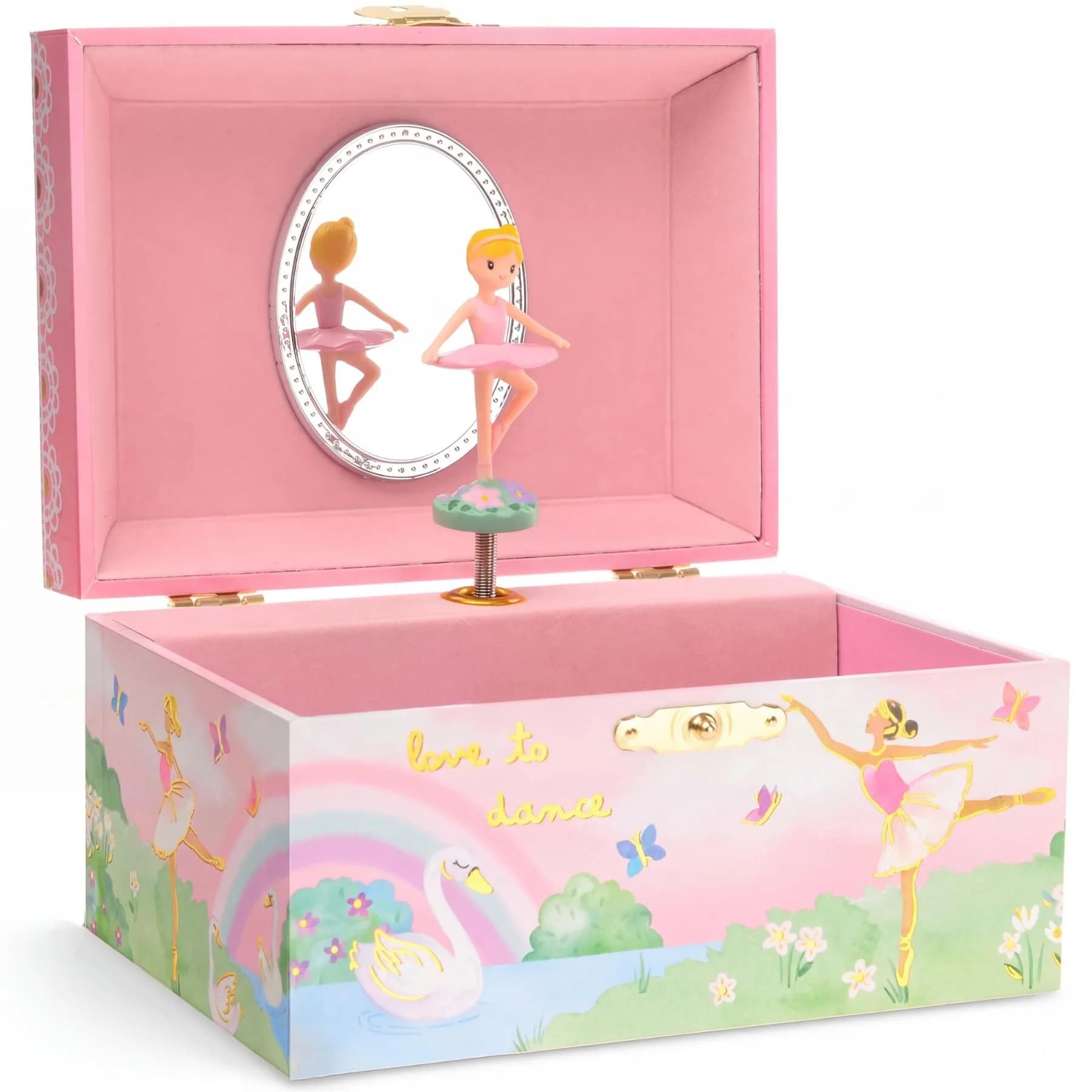 Jewelkeeper Musical Ballerina Jewelry Box for Girls | Twirling Ballerina & Soft Compartments (70-120 chars)