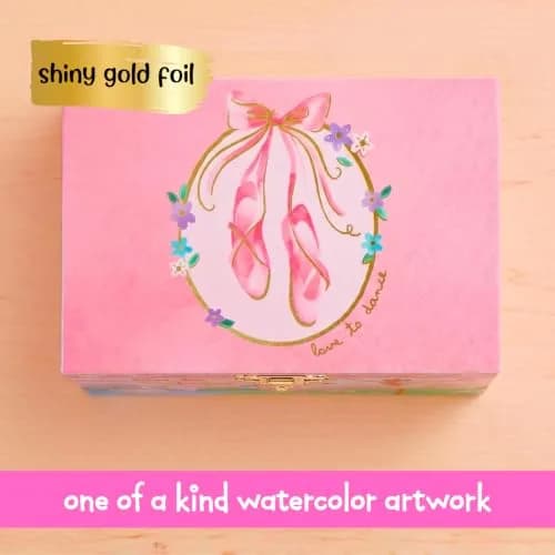 Jewelkeeper Musical Ballerina Jewelry Box for Girls | Twirling Ballerina & Soft Compartments (70-120 chars) thumbnail 6
