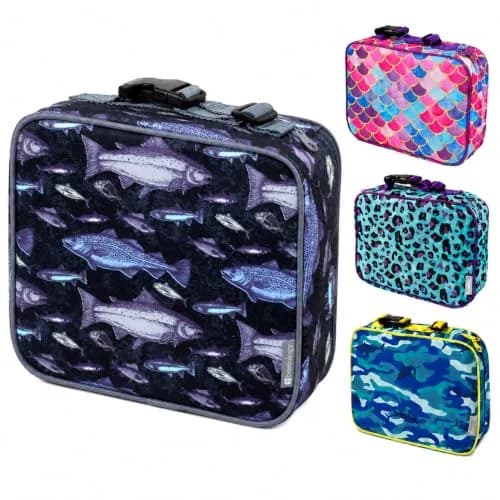 Bentology Insulated Lunch Box Sleeve for Boys & Girls, 240 cu in (10 x 8 x 3 inches) | Fish Theme, Built to Last thumbnail 1