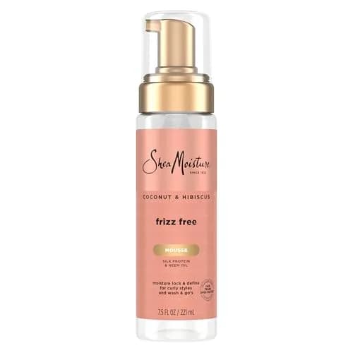SheaMoisture Coconut & Hibiscus Curl Mousse 222ml (7.5 Fl Oz) | Frizz Control & Volume for Curly Hair thumbnail 1