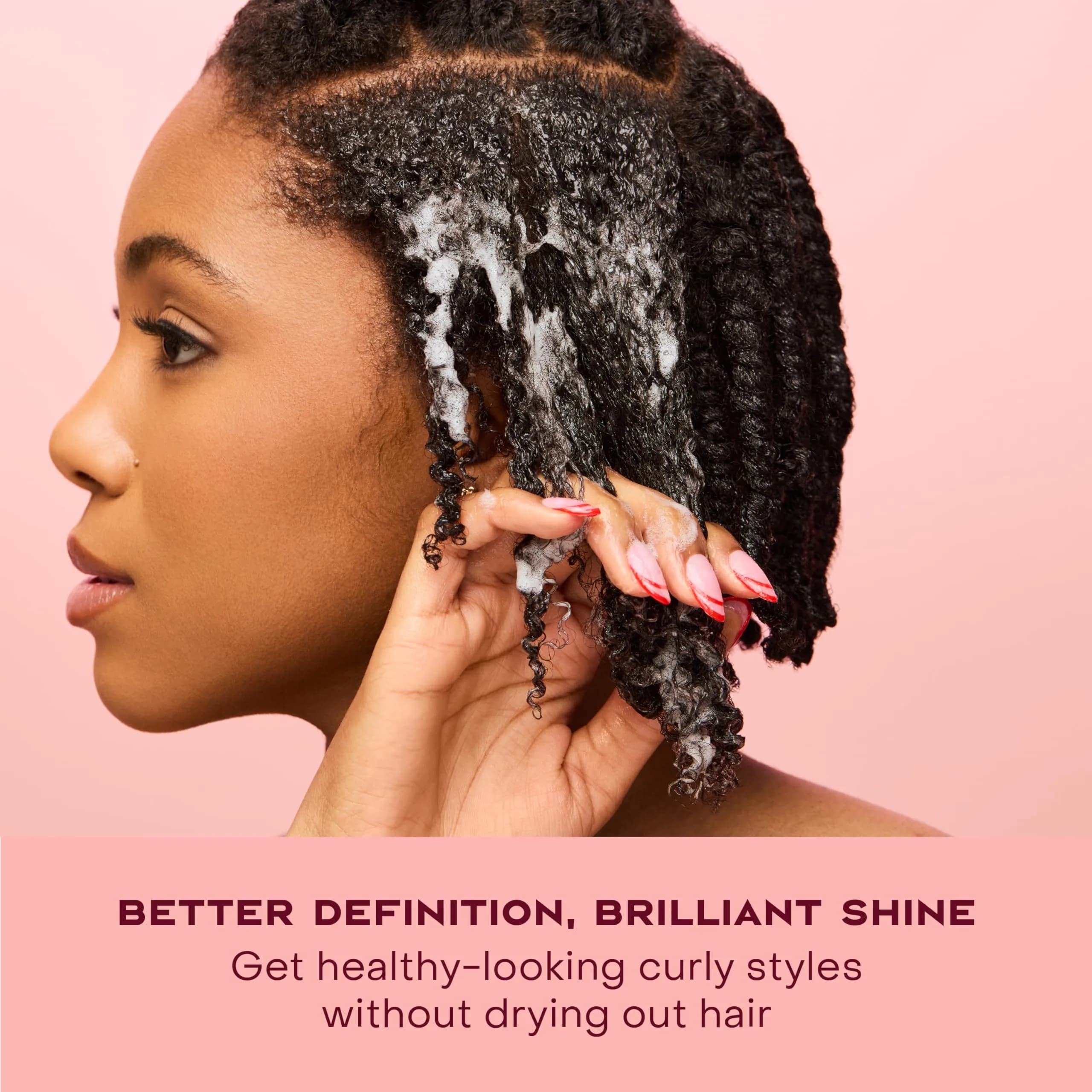 SheaMoisture Coconut & Hibiscus Curl Mousse 222ml (7.5 Fl Oz) | Frizz Control & Volume for Curly Hair - view 7