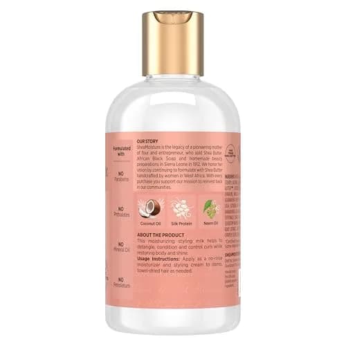 SheaMoisture Curl & Style Milk Coconut & Hibiscus 237ml (8 Fl Oz) | Defines Curls, Controls Frizz thumbnail 2