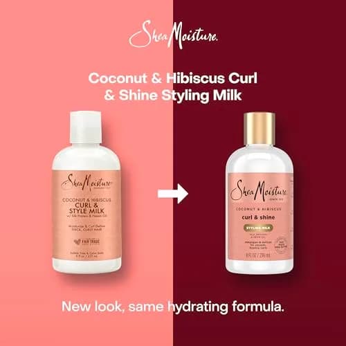 SheaMoisture Curl & Style Milk Coconut & Hibiscus 237ml (8 Fl Oz) | Defines Curls, Controls Frizz thumbnail 3