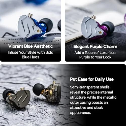 Linsoul KZ ZSN Pro Dual Driver In-Ear Monitor 1BA+1DD | Hybrid Metal HiFi Earphones with Detachable Cable thumbnail 7