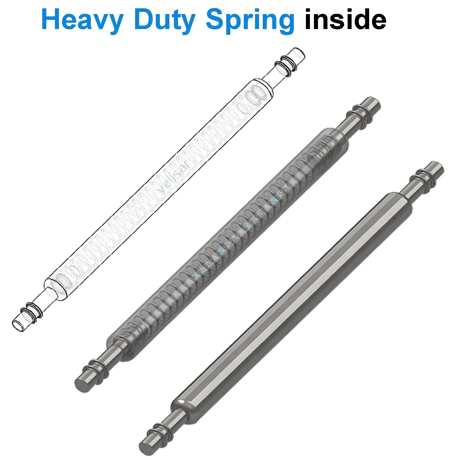 Vellsar 18mm Watch Band Pins & Spring Bars Tool Kit | Stainless Steel, Silver, 16-Piece Set - view 3