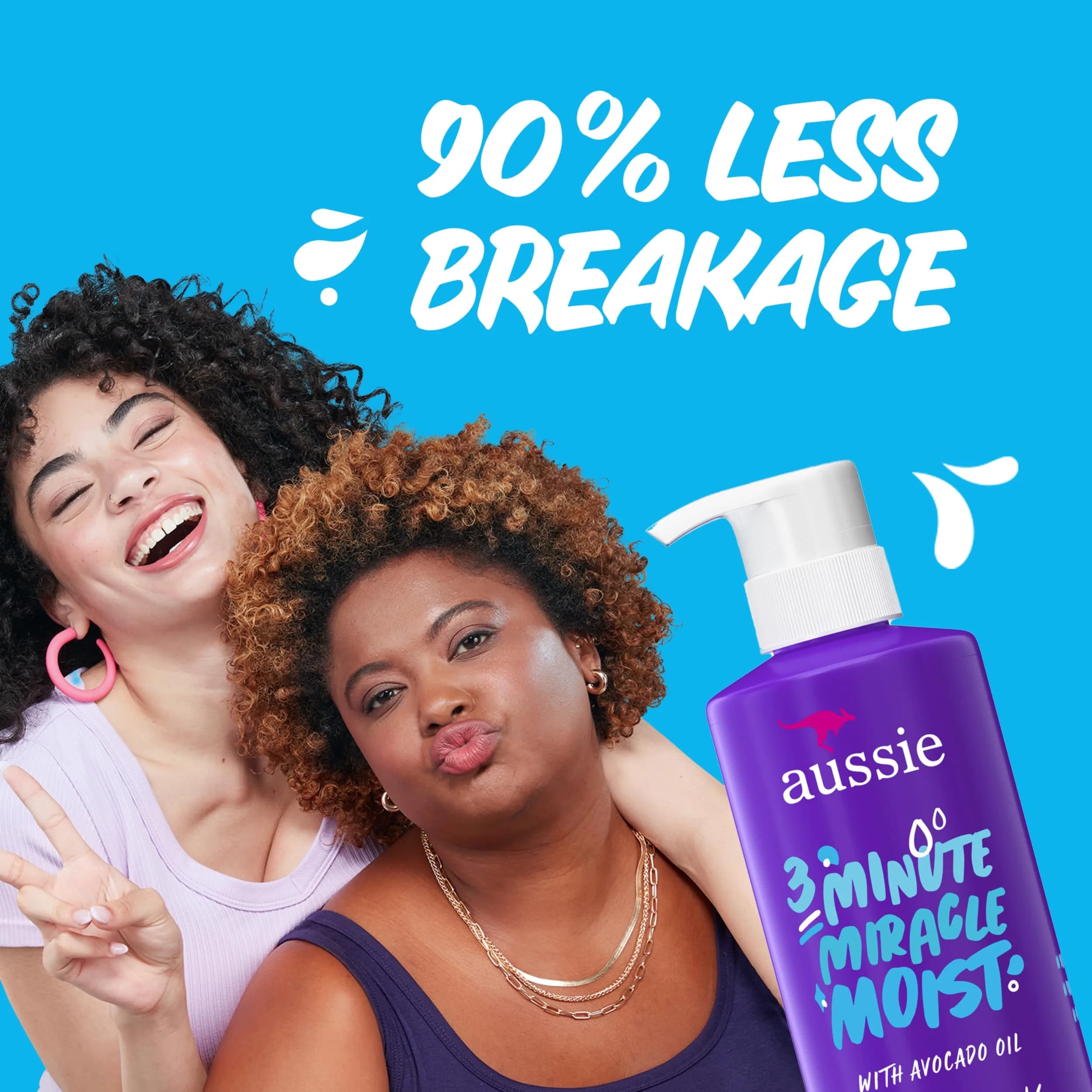 Aussie 3 Minute Miracle Moist Deep Conditioner Triple Pack | 492ml (16 Fl Oz Each) for Dry, Curly, Color-Treated Hair - view 4