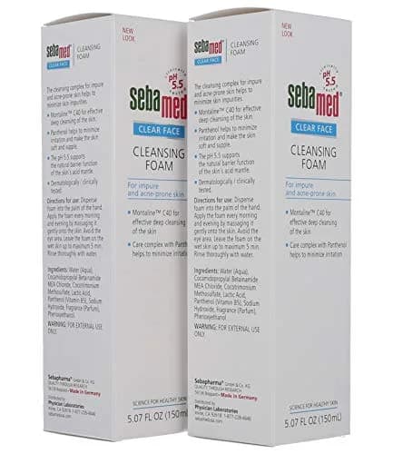 Sebamed Clear Face Cleansing Foam for Impure Oily & Acne-prone Skin 5.07 Fl Oz | Gentle Deep Pore Cleanser thumbnail 4