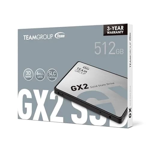 TEAMGROUP GX2 512GB SSD | 530 MB/s Read Speed, SATA III, 2.5-inch, Compatible with Laptop & PC (GX2 512GB) thumbnail 4
