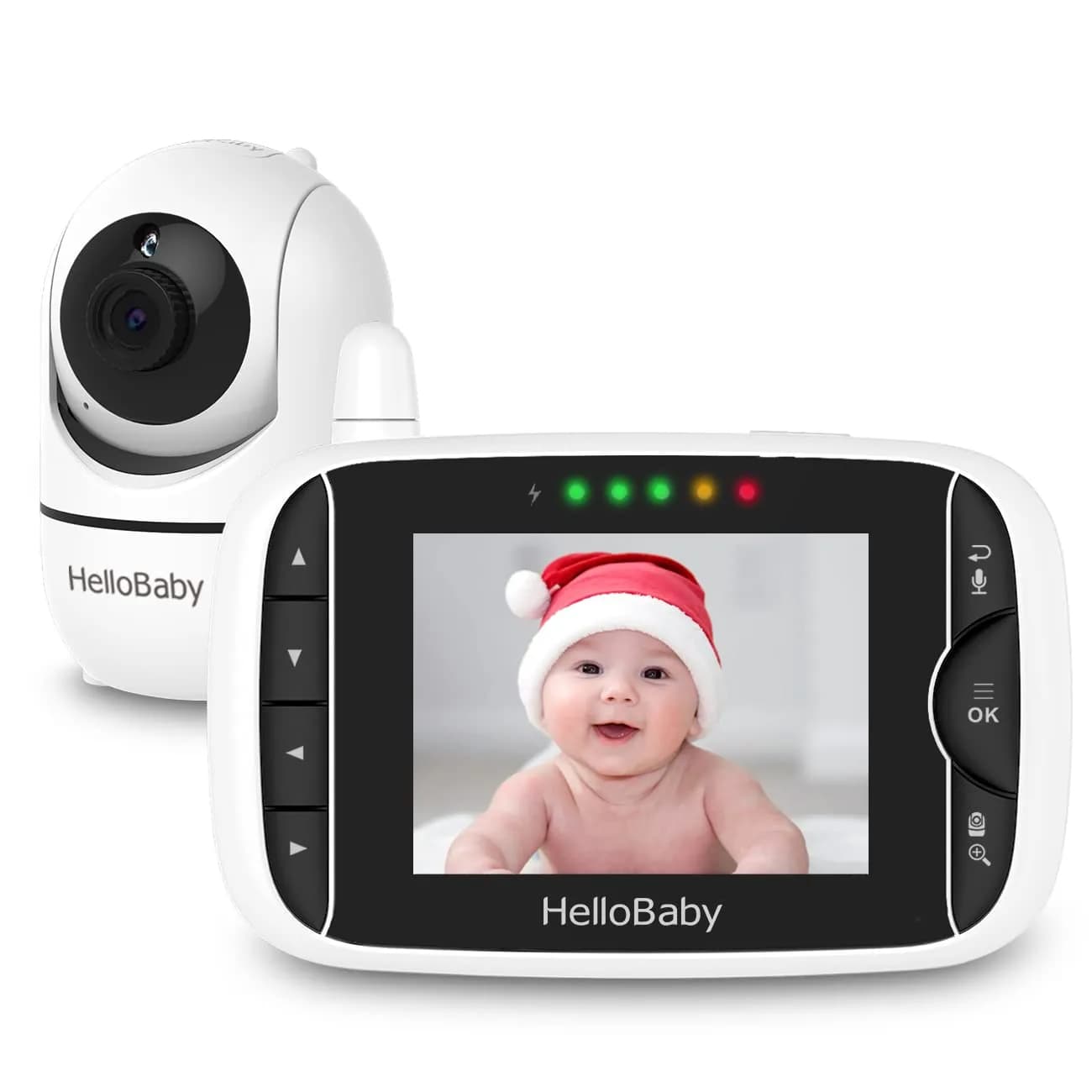 HelloBaby HB65 Video Baby Monitor with 3.2" Screen, No WiFi, Night Vision | Remote Pan-Tilt-Zoom Camera - main product image