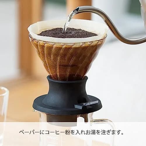 HARIO "Switch" Immersion Dripper Set Size 02 | Hybrid Pour-Over & Immersion Coffee Brewer with 40 Filters & Glass Server thumbnail 2