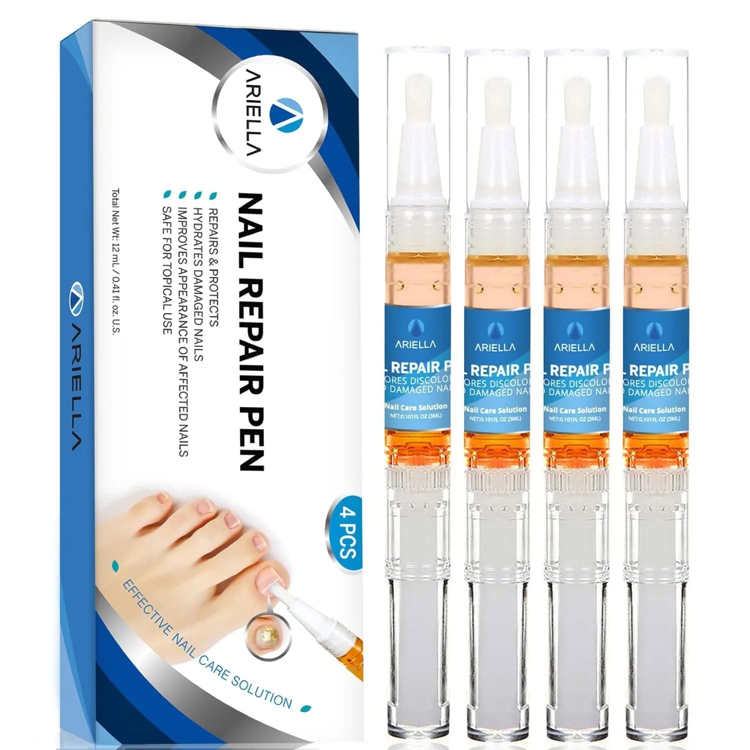 Ariella Toenail Fungus Treatment Extra Strength 12ml | Fungal Nail Repair Pen 4 Pack — 12ml