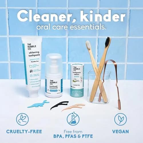 The Humble Co. Mint Dental Floss Picks Double Thread 200 Count | Dentist-Designed, Plant-Based Materials thumbnail 7