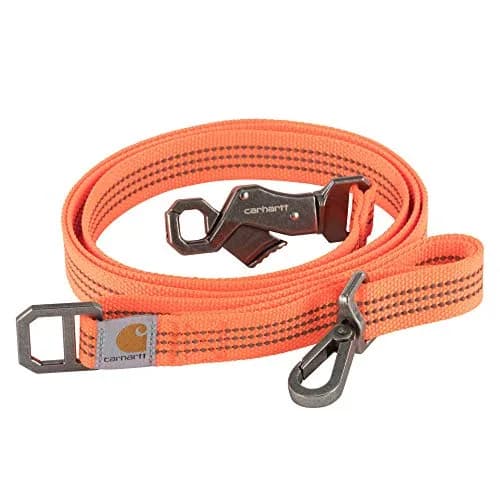 Carhartt Durable Nylon Webbing Dog Leash 1.83 m (6') with Reflective Stitching | Hunter Orange, Small thumbnail 1