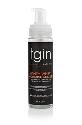 Thank God It's Natural Honey Whip Hydrating Mousse for Curly, Dry Hair | Locks in Moisture & Defines Curls (8 Fl Oz) thumbnail 1