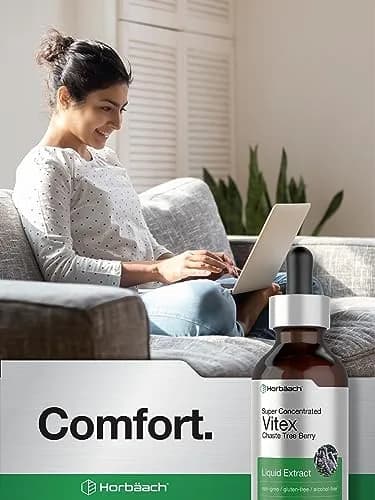 Horbäach Vitex Berry Chasteberry Extract Tincture 2 fl oz | Women's Hormone Support, Alcohol-Free Liquid thumbnail 7