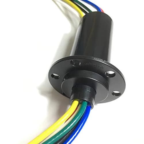 Taidacent 6 Wire 20A Slip Ring Collector Rotary Electrical Contact Joint Connector | 360° Unrestricted Rotation for Power & Signal Transmission thumbnail 6