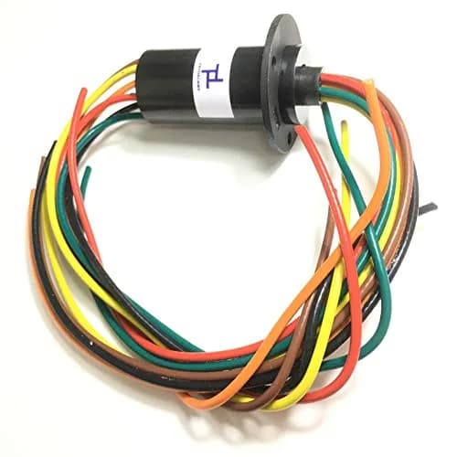 Taidacent 6 Wire 30A Slip Ring Collector Rotary Electrical Contact Joint Connector | Continuous Rotation for Motors thumbnail 7