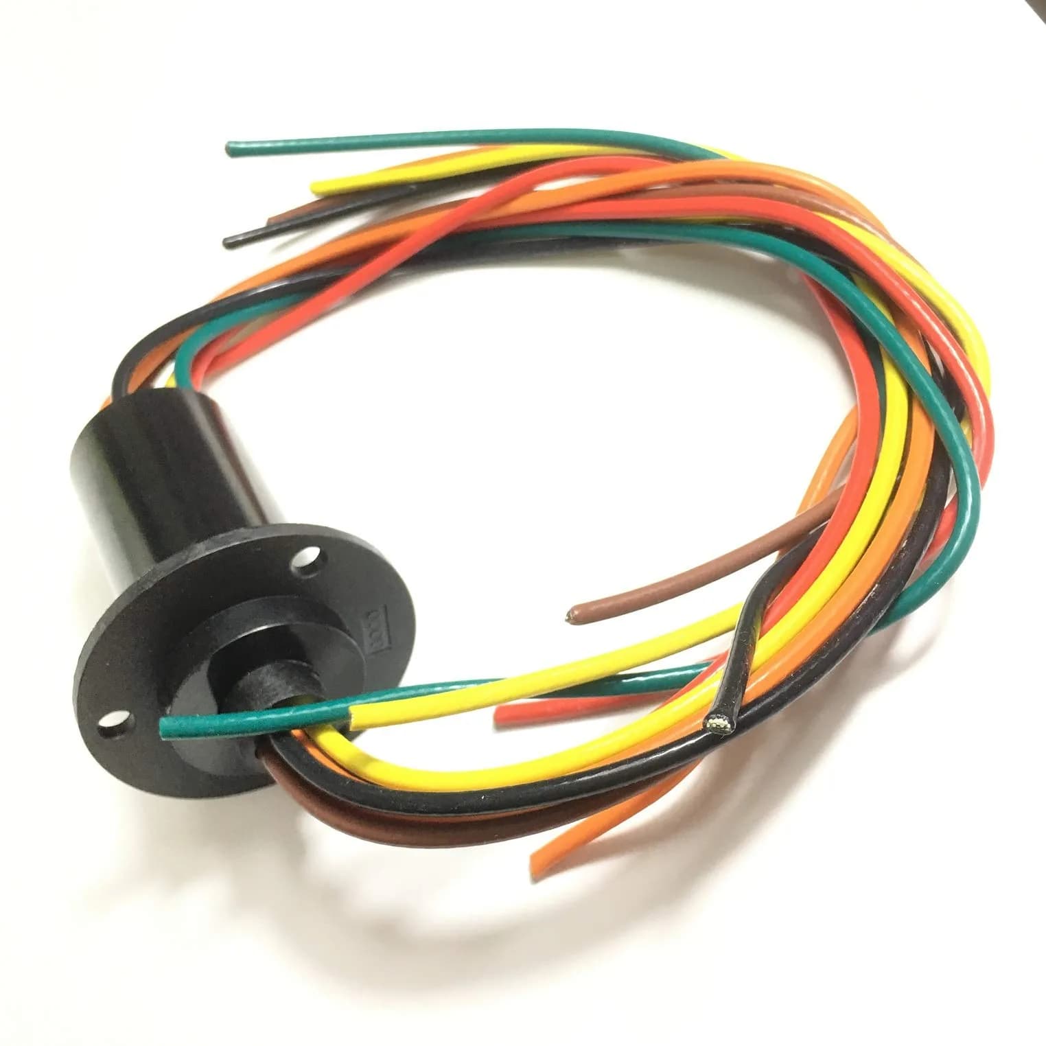 Taidacent 6 Wire 30A Slip Ring Collector Rotary Electrical Contact Joint Connector | Continuous Rotation for Motors