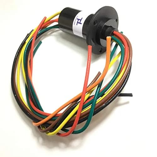 Taidacent 6 Wire 30A Slip Ring Collector Rotary Electrical Contact Joint Connector | Continuous Rotation for Motors thumbnail 3