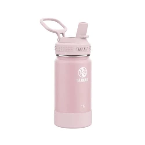 Takeya Kids Water Bottle 14 oz Stainless Steel Double Wall Insulation BPA-Free Leakproof Straw Handle Reusable thumbnail 1