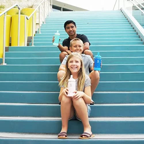 Takeya Kids Water Bottle 14 oz Stainless Steel Double Wall Insulation BPA-Free Leakproof Straw Handle Reusable thumbnail 4