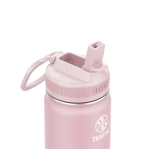 Takeya Kids Water Bottle 14 oz Stainless Steel Double Wall Insulation BPA-Free Leakproof Straw Handle Reusable thumbnail 2