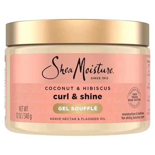 Shea Moisture Coconut & Hibiscus Curling Gel Soufflé 355ml (12 fl oz) | Defines Curls, Controls Frizz thumbnail 1