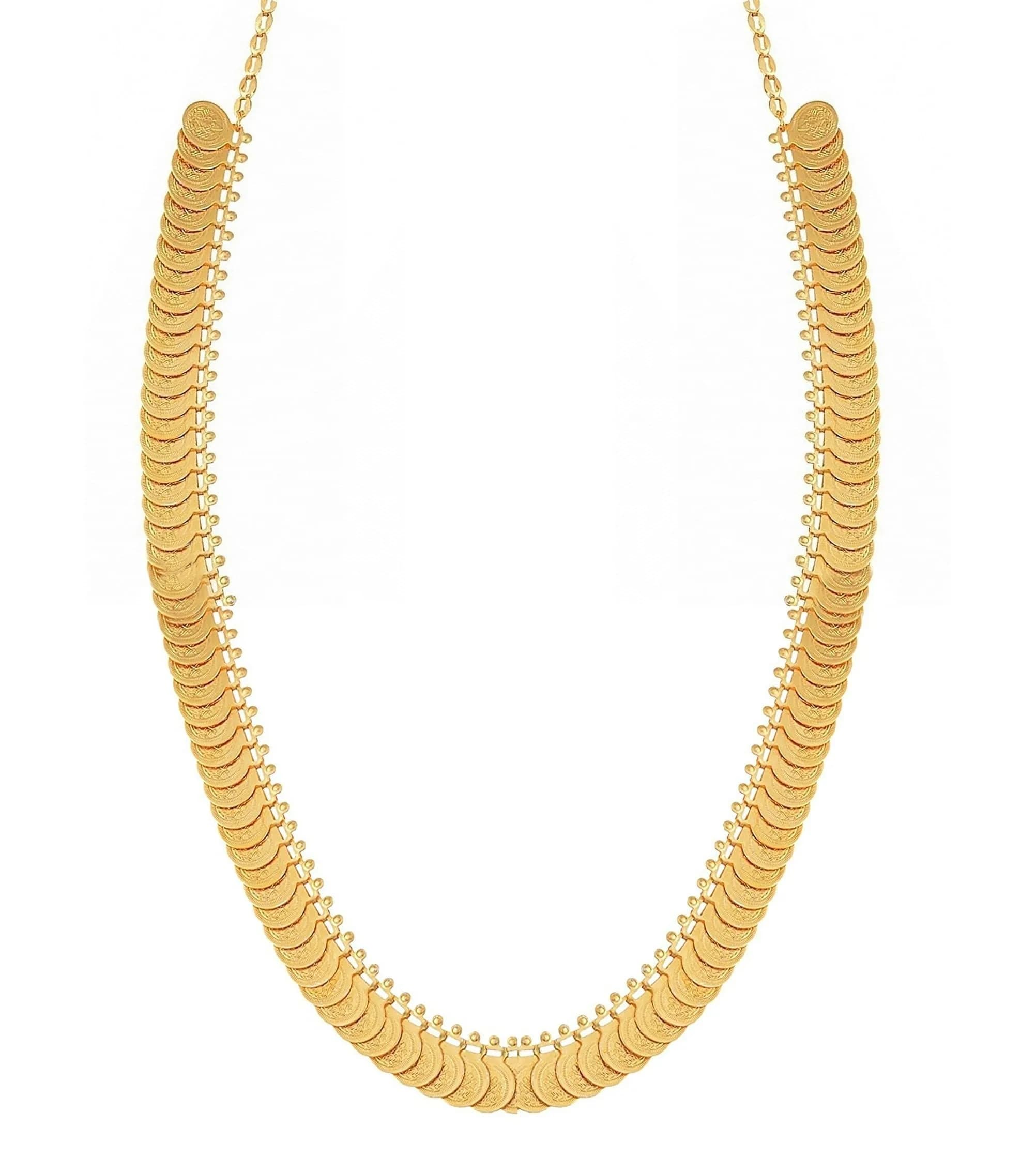 VAMA Fashions Traditional Lakshmi Necklace Set Temple Coin Jewellery for Women | Gold Plated 24 inches (61 cm) - main product image