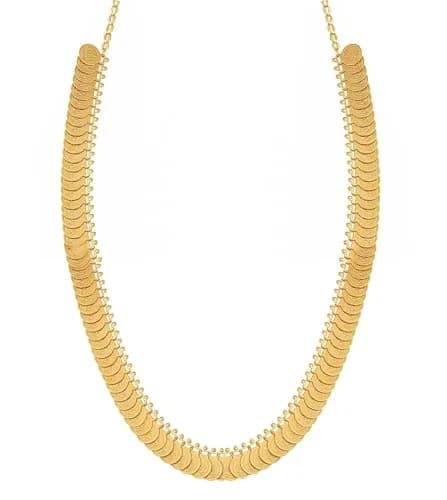 VAMA Fashions Traditional Lakshmi Necklace Set Temple Coin Jewellery for Women | Gold Plated 24 inches (61 cm) thumbnail 1