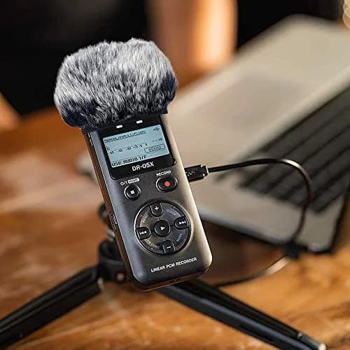 YOUSHARES DR05X Windscreen Muff for Tascam DR-05X DR-05 Portable Recorders | Artificial Fur Wind Screen thumbnail 7