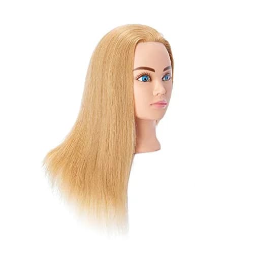 Hairingrid Mannequin Head 20"-22" | 100% Human Hair for Hair Styling & Cosmetology thumbnail 2
