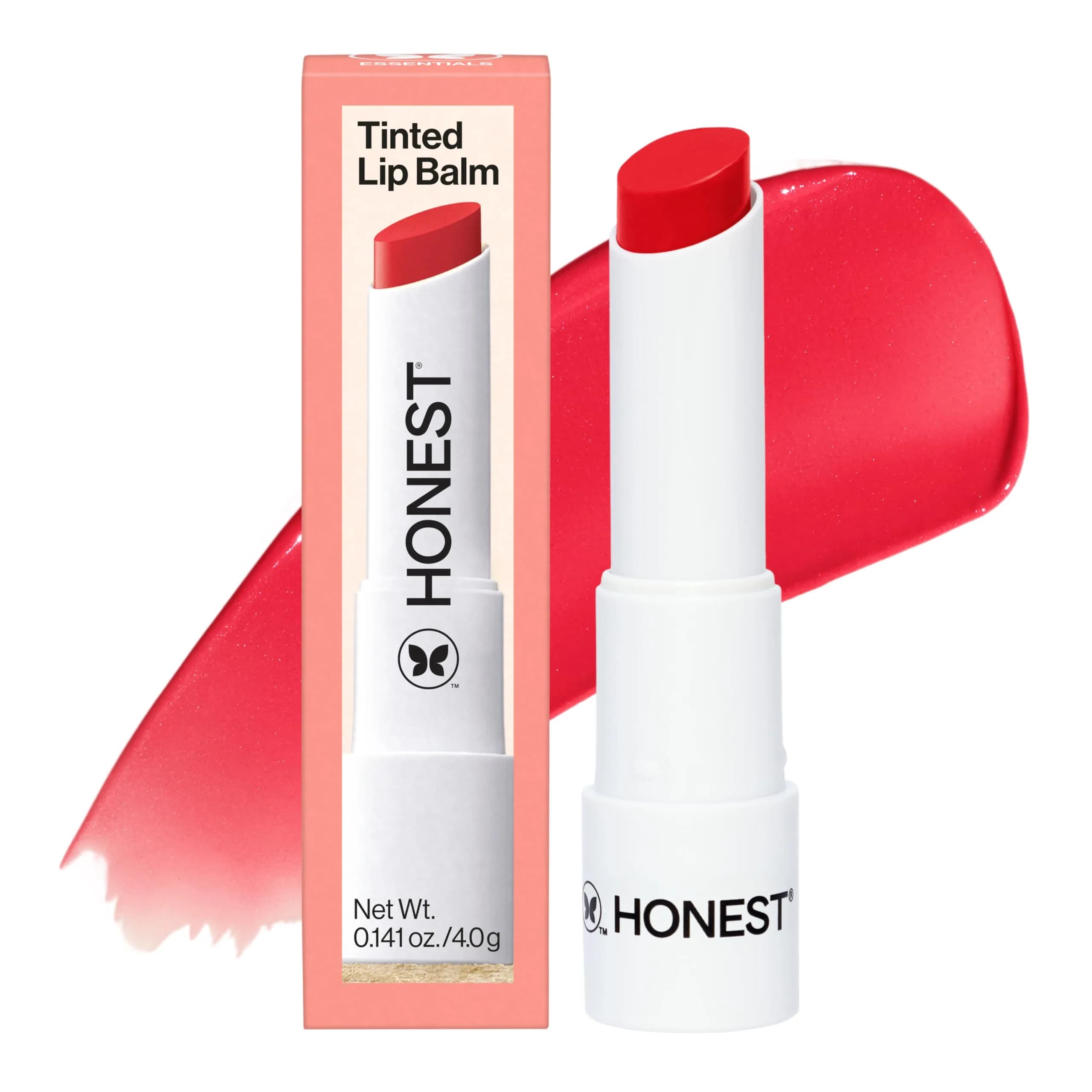 Honest Beauty Tinted Lip Balm Blood Orange | Moisturizing, Cruelty-Free, Vegan, Sheer Finish — Blood Orange