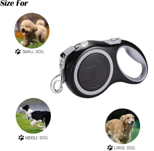 EC.TEAK Retractable Dog Leash 26 ft | Heavy Duty Nylon & TPE Handle for Medium & Large Dogs thumbnail 6