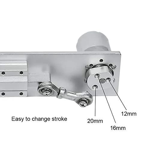 KZNANZN 12V DC Linear Actuator Motor 20mm Stroke | Adjustable Reciprocating Cycle Motor for DIY Design thumbnail 3