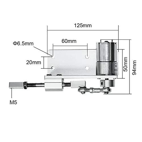 KZNANZN 12V DC Linear Actuator Motor 20mm Stroke | Reciprocating Cycle Motor with Adjustable Stroke thumbnail 4