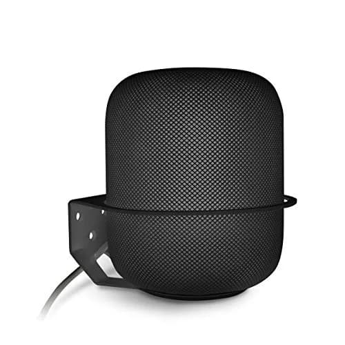 ALLICAVER Black Metal Wall Mount Compatible with Apple HomePod 2nd Gen Speaker Holder | Space-Saving Wall Mount for HomePod thumbnail 1