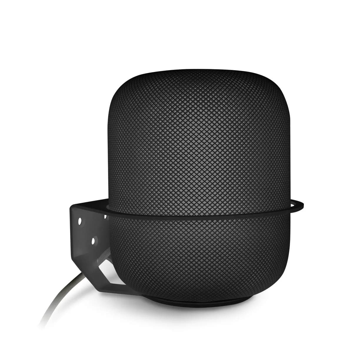 ALLICAVER Black Metal Wall Mount Compatible with Apple HomePod 2nd Gen Speaker Holder | Space-Saving Wall Mount for HomePod