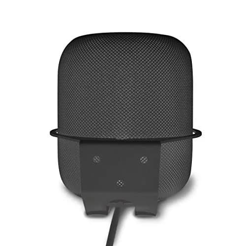 ALLICAVER Black Metal Wall Mount Compatible with Apple HomePod 2nd Gen Speaker Holder | Space-Saving Wall Mount for HomePod thumbnail 2