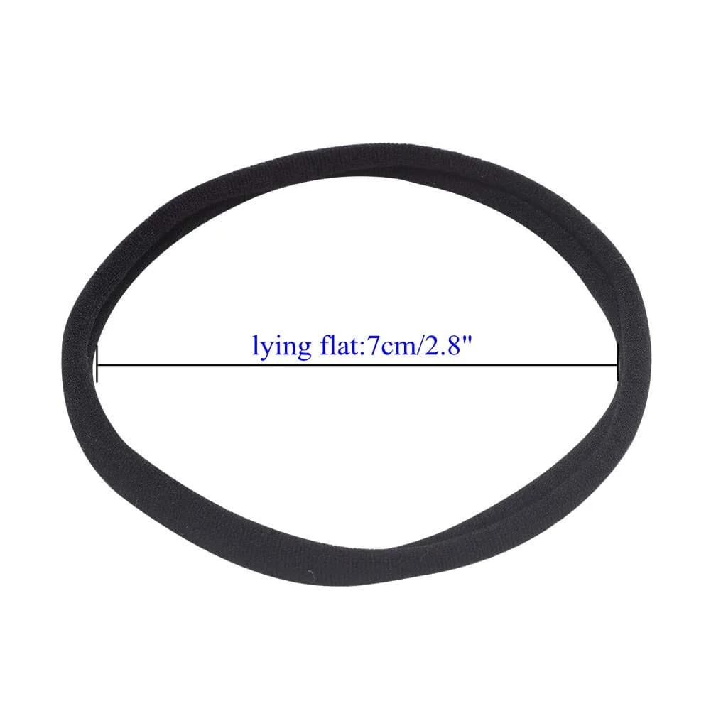 inSowni 50 Pack Super Soft Stretchy DIY Solid Nylon Headbands Baby Hair Bands One Size Fits All (Black) - view 4