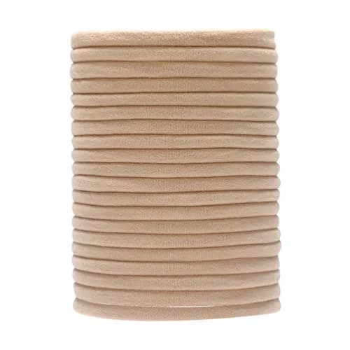 inSowni 50 Pack Super Soft Stretchy DIY Solid Nylon Headbands Baby Hair Bands One Size Fits All (Khaki) thumbnail 1