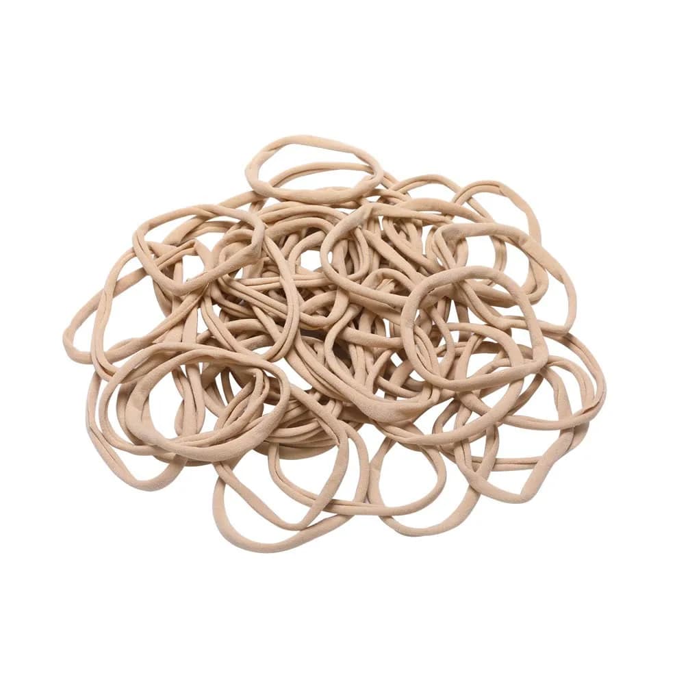 inSowni 50 Pack Super Soft Stretchy DIY Solid Nylon Headbands Baby Hair Bands One Size Fits All (Khaki) - view 3