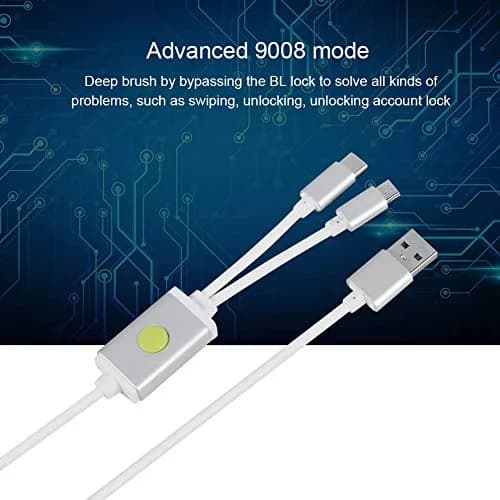 FOSA Deep Flash Cable for Phone Open Port 9008 Mode | Compatible with BL Locks & CPU (Approx. 0.9m, White) thumbnail 3