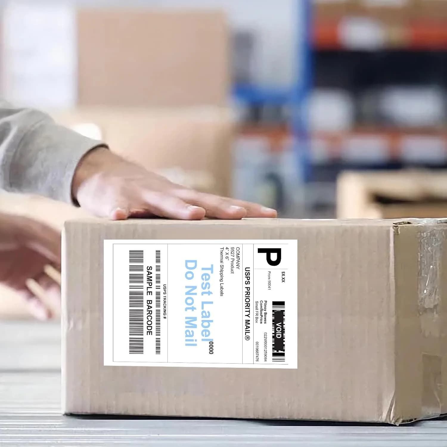 9527 Product 4x6" Direct Thermal Shipping Labels, 25000 Labels (100 Rolls) | Compatible with Zebra Printers - view 7