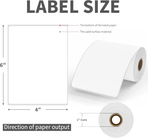 9527 Product 4x6" Direct Thermal Shipping Labels, 25000 Labels (100 Rolls) | Compatible with Zebra Printers thumbnail 2