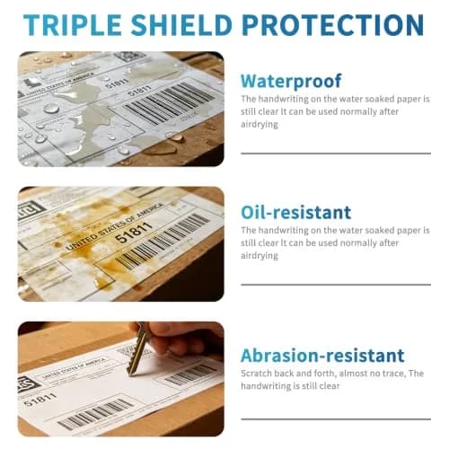 9527 Product 4x6" Direct Thermal Shipping Labels, 25000 Labels (100 Rolls) | Compatible with Zebra Printers thumbnail 3