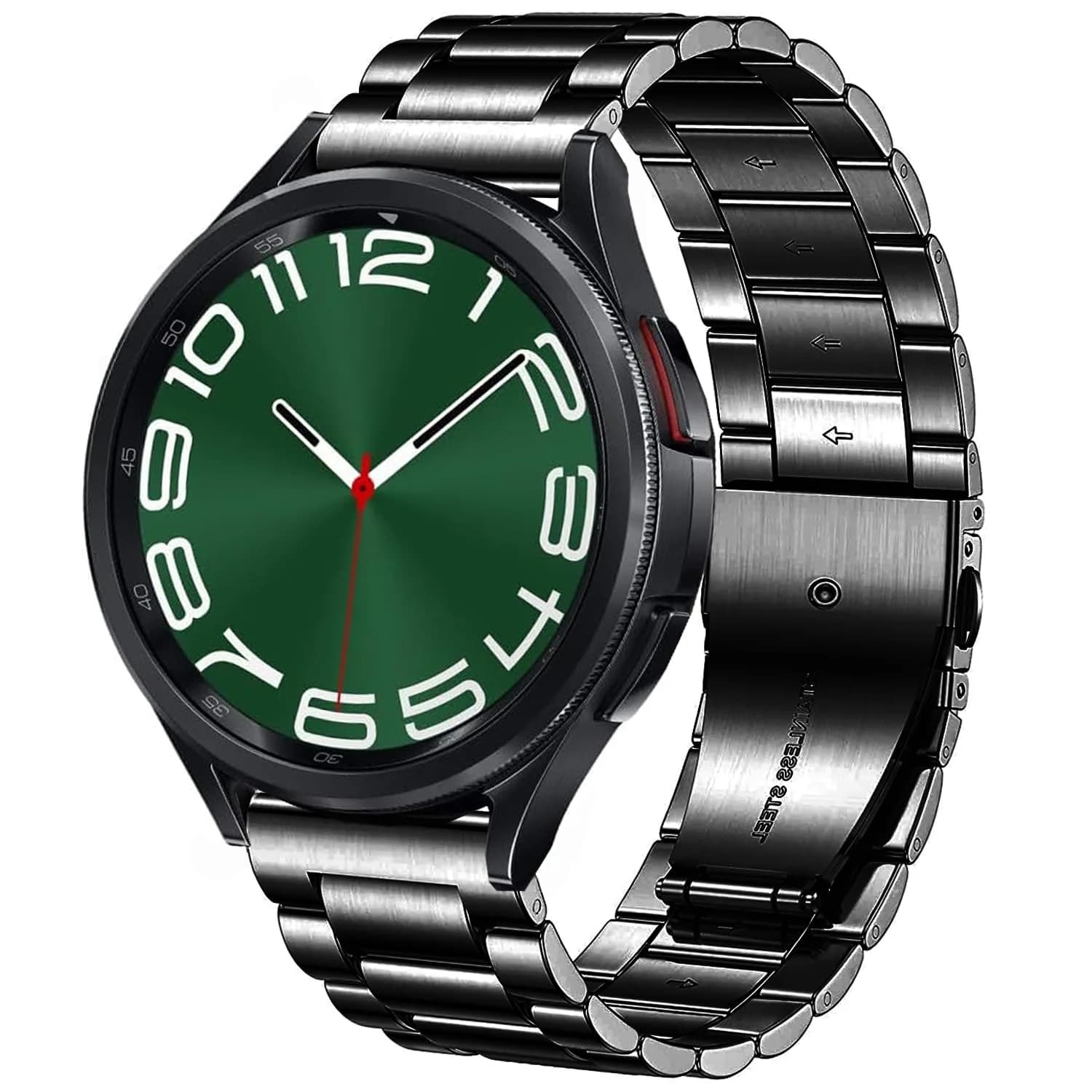 DEALELE Stainless Steel Watch Band Compatible with Samsung Galaxy Watch 7 / FE / 6 / 6 Classic / 5 / 5 Pro / 4 / 4 Classic / Galaxy 3 41mm, 20mm