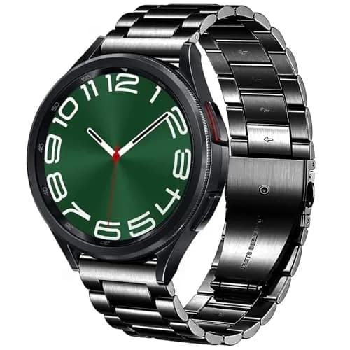 DEALELE Stainless Steel Watch Band Compatible with Samsung Galaxy Watch 7 / FE / 6 / 6 Classic / 5 / 5 Pro / 4 / 4 Classic / Galaxy 3 41mm, 20mm thumbnail 1