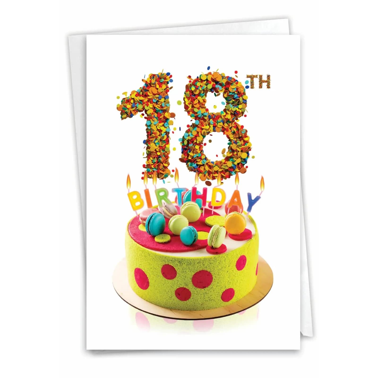The Best Card Company 18th Happy Birthday Greeting Card 12.95 cm x 17.15 cm | Milestone Birthday Celebration