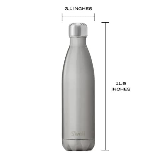 S'well Vacuum-Insulated Stainless Steel Water Bottle 25 oz Silver Lining | Keeps Drinks Cold 48h & Hot 24h, Condensation-Free, Reusable thumbnail 5